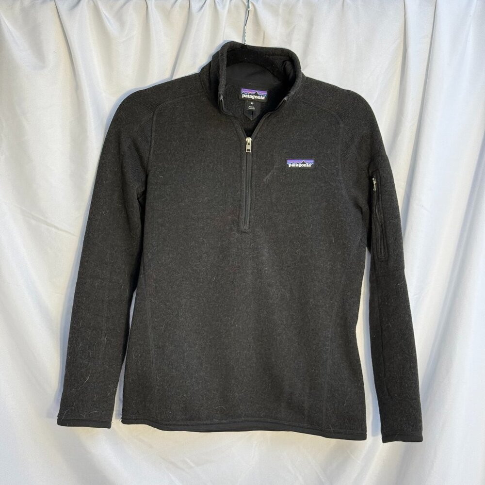 Patagonia Black 1/4 Zip Fleece Pullover | Lightweight | Size XS